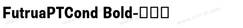 FutruaPTCond Bold字体转换